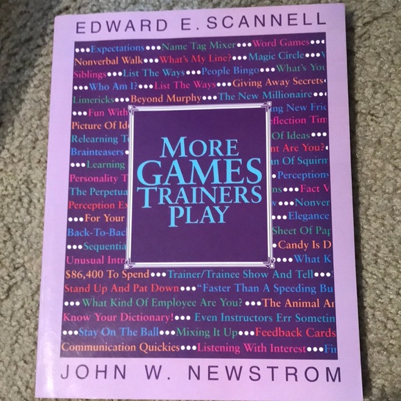 Other - ✨3/$12✨ More Games Trainers Play by John W. Newstrom